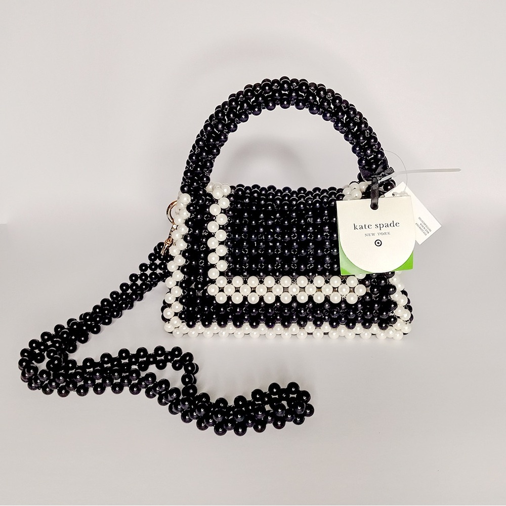 Kate Spade X Target Black and White Beaded Bag